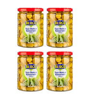 Burcu Taze Bamya Konservesi 550 gr Cam x 4 Adet