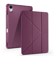 Lexroo Huawei Matepad 11.5 2025 Kılıf Tri Folding Kalem Bölmeli Standlı Kılıf - Koyu Mor