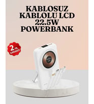 Kablosuz ve Kablolu Şarj Destekli Taşınabilir Powerbank
