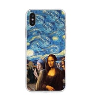 Iphone X ve XS Uyumlu Sanatsal Vintage Tasarımlı Şeffaf Telefon Kılıfı