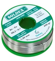 SOLDEX KURŞUNSUZ 1.2MM 200 GRAM LEHİM TELİ SN99.3/CU 0.7