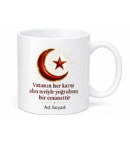 Ülkesini Seven Milliyetçi Gençlere Ay Yıldız Parıldayan Gurur Kupa Bardak Hediye