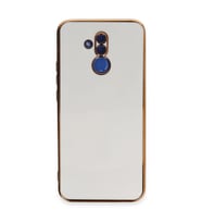 Huawei Mate 20 Lite Kılıf Volet Silikon - Beyaz