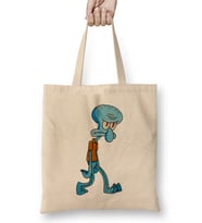 Grumpy Squidward Bez Çanta Uzun Saplı