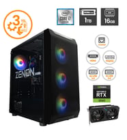 ZENON RAKS TR102 i7-11700F 16GB 1TBSSD RTX3060-12GB FreeDOS Gaming Masaüstü Bilgisayar (Siyah)