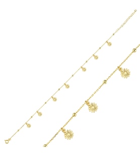 Papatya Altın Kaplama Bileklik BLK3 (Gold)