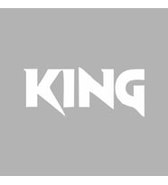 King Araba Sticker siyah 15x6 CM (Beyaz)
