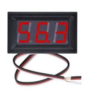 Voltmetre DC 0-100V Panel Tip Kırmızı 0,56 İnch