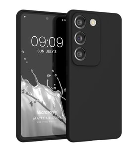 Microsonic Matte Silicone Vivo V30 Lite 4G Kılıf Siyah