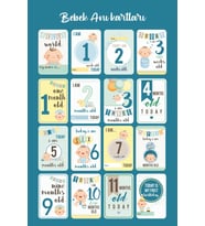 Erkek Bebek 16 'lı Anı Kartları ( Babyboy Lovely )