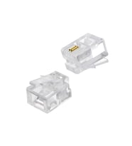 MX508 rj11 jack-100 Adet-6P/2C-ABS/Telefon SOKETİ-RJ11 Konnektör