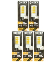 (5 Adet) Heka 5W (35W) 3000K (Sarı Işık) G4 Duylu Dim Edilebilir Led Kapsül Ampul