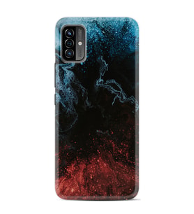 Reeder P13 Pro Max Lite 2022 Kılıf Resimli Desenli Baskılı Silikon Kılıf Red Blue Black Abstact 1386