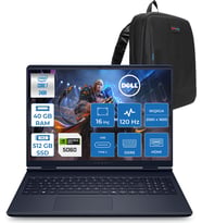 Dell Alienware 16 Aurora AC16250 Intel Core 7 240H 40GB Ddr5 512GB SSD Freedos 8gb RTX5060 16 Inç 2K(2560×1600) Wqxga 120Hz Wva Gaming Laptop AC16250C71615U56NF23 + Zetta Çanta