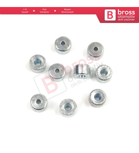 BCR008 Cam Kriko Kablo Halat Uç Pimi Tutma Perçini 6x3.5/1.7 mm 100 Adet