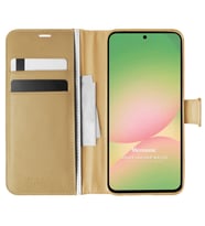 Microsonic Samsung Galaxy A56 Kılıf Delux Leather Wallet Gold (Gold)