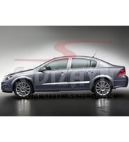 Opel Astra Uyumlu H Sedan Krom Yan Kapı Çıtası 4 Parça 2008 Üzeri