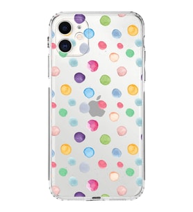 PrintiFy iPhone 11 ile Uyumlu Water Color 6  Kamera Korumalı Şeffaf  Kılıf