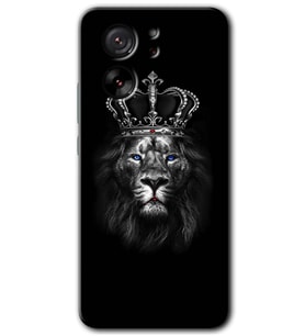 Xiaomi Mi 13T Pro Kılıf HD Desen Baskılı Arka Kapak - King Lion