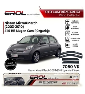 NİSSAN MİCRA&MARCH (2003-2010) 4'LÜ HB CAM RÜZGARLIĞI