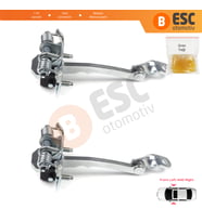 Renault Clio MK1 2 3 Symbol Thalia MK1 7700842857 İçin 2 EA Ön Sağ ve Sol Kapı Gergi Yayı