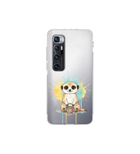 Xiaomi Mi 10 Ultra ile Uyumlu Splash Mirket Tasarımlı Şeffaf Silikon Kılıf