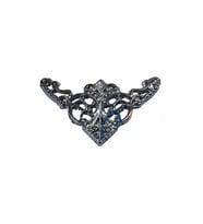 Dekoratif Köşe Süsü, Köşelik - Küçük, 19x34mm, Nikel, 1 Adet