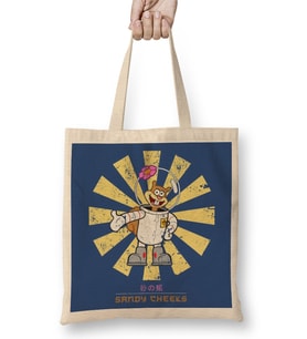 Sandy Cheeks Retro Japanese Spongebob Bez Çanta Uzun Saplı