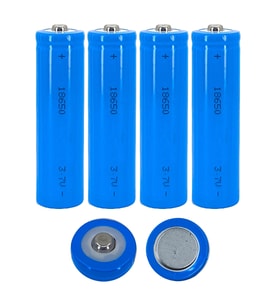 Hedyex 18650 Şarjlı Pil Çıkıntılı Başlıklı Fener Pili 3.7V Li-ion 4lü