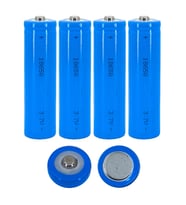 Hedyex 18650 Şarjlı Pil Çıkıntılı Başlıklı Fener Pili 3.7V Li-ion 4lü