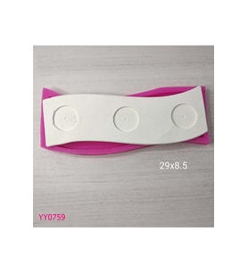 YY0759 Dalga Formlu Üçlü Tealight Mumluk Silikon Kalıp