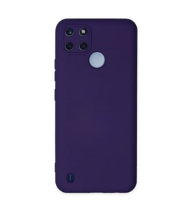 Realme C25y Kılıf Nano İçi Kadife Silikon - Mor