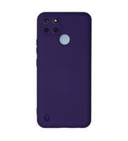 Realme C25y Kılıf Nano İçi Kadife Silikon - Mor