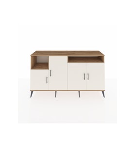 Kronos Konsol 5 Raflı 4 Kapaklı 176x59x99 Çam-Aytaşı/Çam