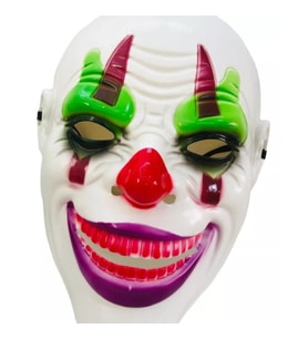 Periboia Psikopat Palyaço Temalı Joker Maskesi (Çok Renkli)