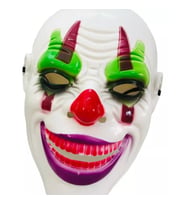 Periboia Psikopat Palyaço Temalı Joker Maskesi (Çok Renkli)