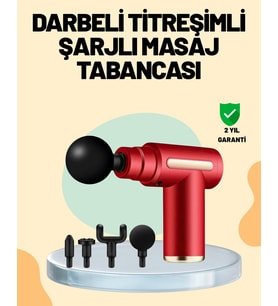 Northcity Titreşimli Kas Gevşetici Masaj Tabancası - 4 Başlık ve Ayarlanabilir Hızlı Modlar