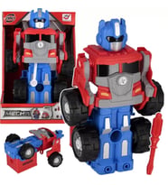 2’si 1 Arada Dönüşebilen Robot ve Kamyon Oyuncak Sök Tak Dönüşebilen Robot (Sarı)