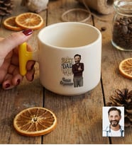 Kişiye Özel Karikatürlü Best Dad Ever Babaya Hediye T Kupa Babalar Günü Hediyesi