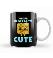 Funny You're Waffle y Cute Waffle Breakfast Pun Kupa Bardak Porselen