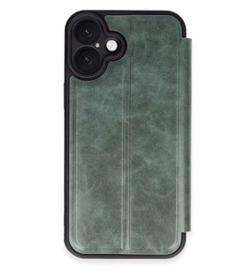 iPhone 16 Plus Kılıf Flip Cover - Koyu Yeşil