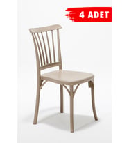 4 Adet Violet Cappucino Sandalye / Balkon-Bahçe-Mutfak
