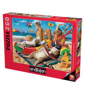 Anatolian Puzzle 260 Parça Kedilerin Plaj Keyfi 3322