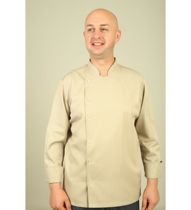 Bej Gabardin Kumaş Erkek Aşçı Ceketi
