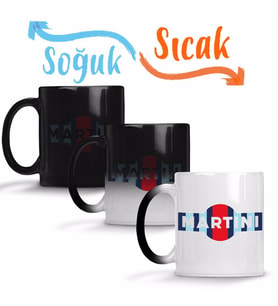 Martini Martini Racing Stripe Sihirli Kupa Bardak Porselen