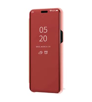 Xiaomi Redmi Note 9 Aynalı Kapaklı Lüx Kılıf (Rose - Gold)