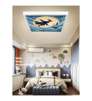 Harry Potter Led Avize, 60X60 Genç Odası Led Lamba, 60w, beyazı Işık, Harry Potter Çocuk Odası lamba
