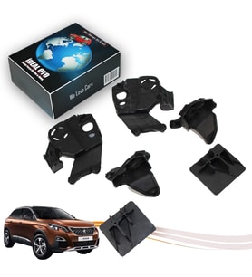 Peugeot 3008 5008 (2016-2024) Sol & Sağ Far Tutucu Plastik Seti 9814255780