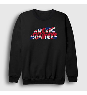 Presmono Unisex Siyah British Arctic Monkeys Sweatshirt 12660tt