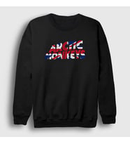 Presmono Unisex Siyah British Arctic Monkeys Sweatshirt 12660tt